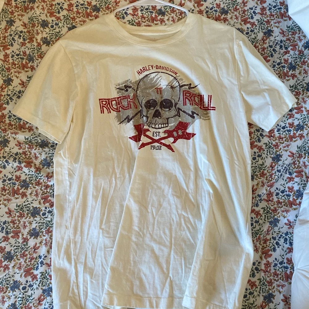 Off white Harley Davidson tshirt